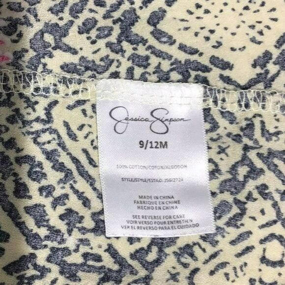 Jessica Simpson Baby Dress Geometric Embroidery 9-12M - Picture 6 of 7